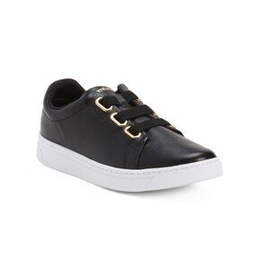 COMFORTFLEX Black Made In Brazil Leather Comfort Sneakers